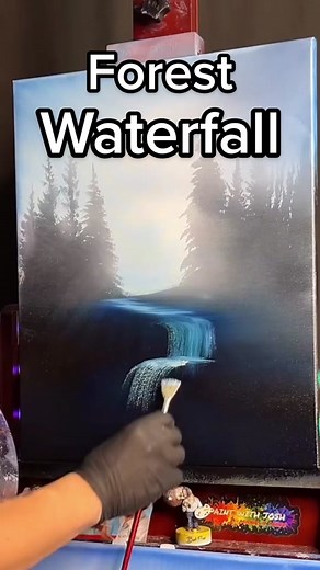 Paint a Forest Waterfall | Landscape Painting Tutorial