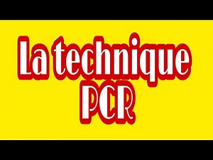 la technique PCR de la biologie moléculaire pcr tp génétique