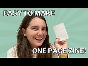 How To Make A Zine From A Single Sheet Of Paper