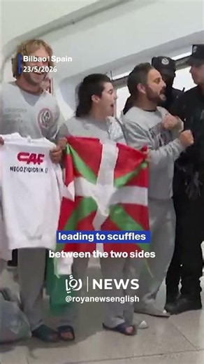 Why did the Spanish police assault Sumud Flotilla activists at Bilbao Airport?