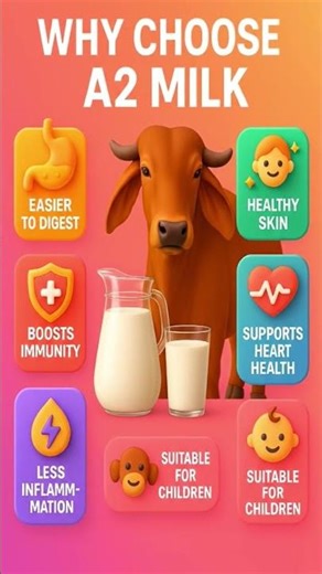 Why Choose A2 Milk? 🥛 | Health Benefits of A2 Milk for Kids & Adults