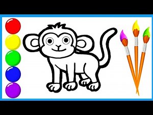 How to Draw Easy step by step Monkey |easy monkey drawing