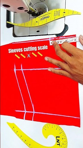 sleeves cutting scale 📏🪡👗✂️ #youtubeshorts #sleevscutting #sleevesdesign
