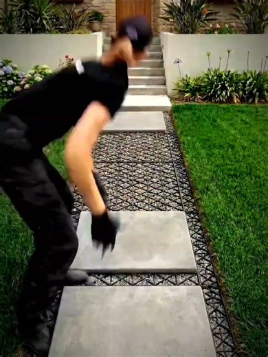 walkway with marble blocks. #shorts #diy