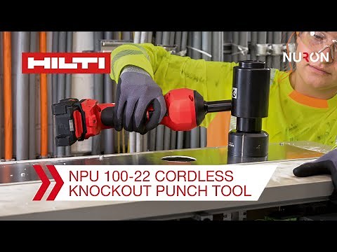 Nuron NPU100-22 Cordless Knockout Punch Tool - Features and Benefits