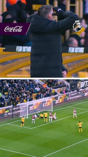 Premier League on Instagram: "Rob Edwards couldn’t believe it 🙆‍♂️ Alphonse Areola’s @cocacolagbi Save of the Month winning stop 🛑"