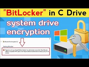 How to Encrypt System Drive | C Drive BitLocker In Windows 10 [Digital Expo]
