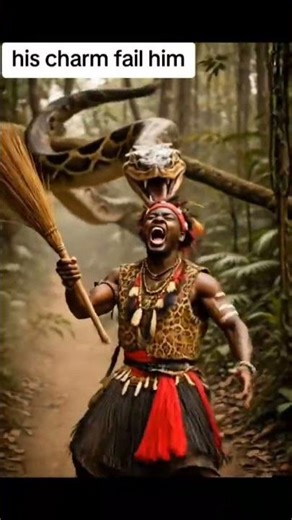 evil man battling with python #viral #shorts