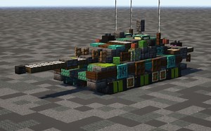 【Minecraft】挑战者3 主战坦克 建筑教程 (1.5:1)