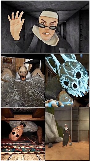 under Bed || Jumpscare Evil Nun Vs new Granny Vs Horror Tale 3 Vs Granny Remake Vs Grandpa 😈#shots