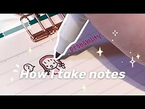 (eng) 我的笔记小分享📝 How do I take notes? [ simple and neat ]
