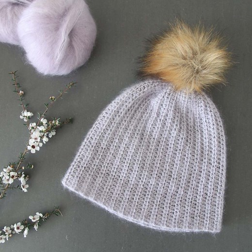 Easy Crochet Mohair Beanie - Free Pattern   Video Tutorial | For The Frills