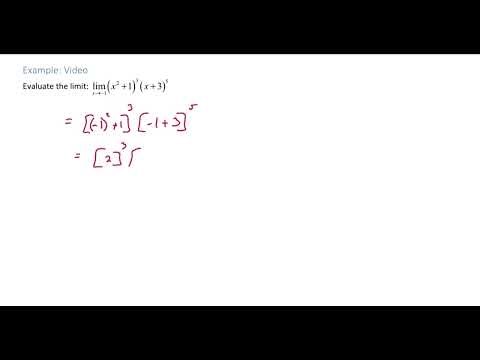 Evaluating Limits Using Substitution