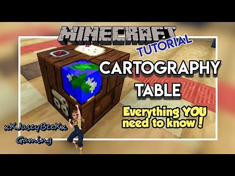 How to use the Cartography Table | Minecraft Villagers Trade Tutorial