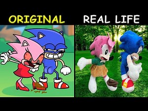 SHIN SONIC Pooped on AMY's leg | The Sonic Tapes Animation | Original vs Plush Toys