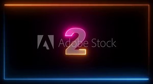 10 to 0, Ten to zero countdown light blue glow neon animation running animated numbers 10-0, 10 to 0 second modern digital countdown Stock Video