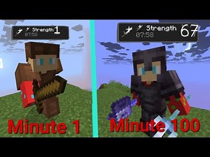 Minecraft but every minute I get a stronger effect!