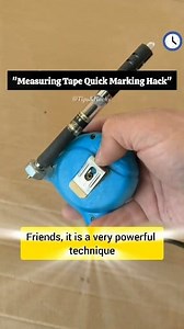 9.7K views · 87 reactions | "Genius Measuring Tape Marking Hack"#diy #measuringtapediy #markingtrick #woodmarkinghack #diycarpentry #woodmarkinghack #quickmarkinghack #tricks #lifehack #reelsfbシ | Tips&Hacks | Facebook