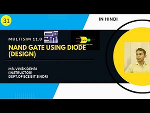 NAND gate using DIODES, multisim,👈👈👈