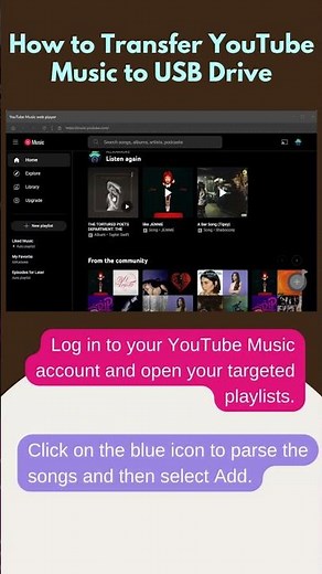How to Transfer YouTube Music to USB Drive? #youtubemusic #mp3