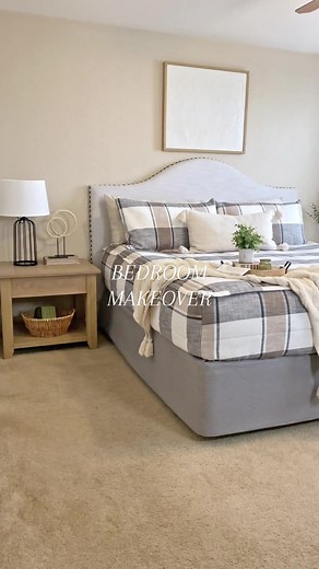 8 months in the making and our bedroom makeover is complete! 👏🏼👏🏼 I love how many DIYs and thrifted/secondhand pieces I was able to incorporate into this transformation! #bedroommakeover #roommakeover #bedroomdecor #bedroominspo #thriftedhome