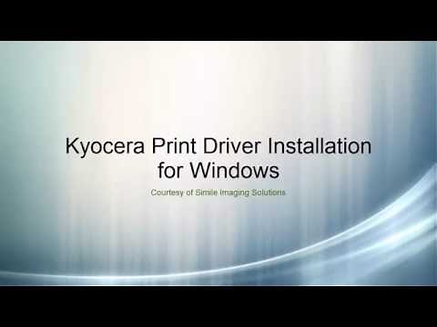 Kyocera Print Driver Install for Windows