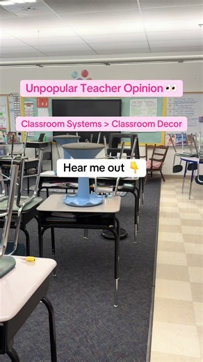 Another teacher hill I will die on: Classroom systems matter more than classroom decor. And before anyone panics 😂 I love a cute classroom as much as anyone else. I appreciate a good color palette. I’ve rearranged a bulletin board more times than I care to admit. But here’s the honest question: What’s the point of a beautiful classroom if the day still feels chaotic? If transitions take forever. If you’re repeating directions all day. If behavior management eats up your teaching time. When your