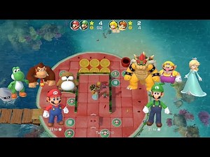 Super Mario Party Partner Party #175 Watermelon Walkabout Mario & Luigi vs Peach & Daisy