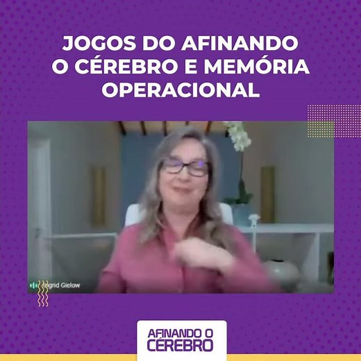 Jogos do Afinando o Cérebro e Memória Operacional