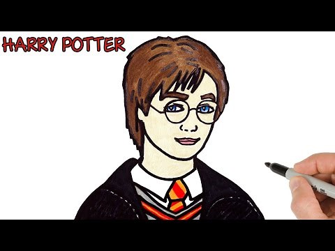 How to Draw Harry Potter Portrait Drawing Easy