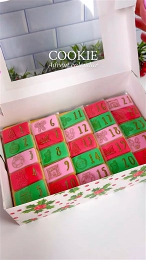 14 reactions | Christmas prep is truly underway, and this cookie advent calendar is always a hit ✨️! This set by @sweet.stamp is so handy and great for other Xmas projects  Now to play with other colour schemes, any suggestions? #cakedecoratingtips #christmasbaking #cookiedecorating #bakingforbeginners | Sweet Stamp - Amy Cakes | Facebook