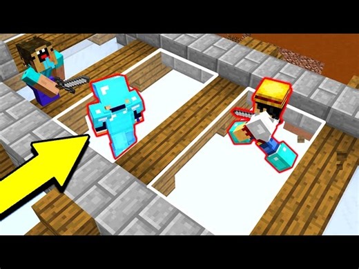INVISIBLE MINECRAFT GLASS TRAP! (Minecraft Trolling)