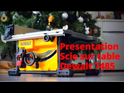 Overview of features of the DEWALT DWE 7485 table saw