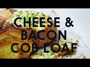 Perfect party food! Cheese and bacon cob loaf | taste.com.au