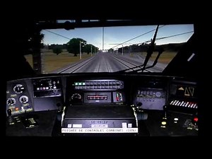 TGV:Voyage en cabine tgv sur msts (simulateur ferroviaire) entre nimes et Marseille