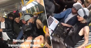 ¿Se quedaron sin lugar para la fiesta? La farra techno que se armó en pleno Transmilenio