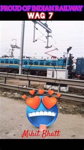 Indian Railways Power Moment 💪🚆 WAP 7 #train #railway #railfan #wap7 #indianrailways