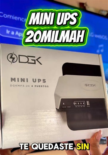 ⚡️¿Se te fue la electricidad? No te quedes sin internet 🛜 Mantén funcionando tu módem , Router , incluso starlink mini con este mini UPS de 20mil mAH . 🔋Horas de respaldo 📶 Compatibles con múltiples dispositivos . ⚡️Protección contra sobre cargas . 📦Incluye accesorios. Escríbenos al : 0414/9154891 para darte precio . Estamos ubicados en Caracas en el centro conectado Manuelita Sáenz piso 4 local 47. #ups #starlink #miniups #internet