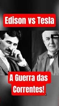 Edison vs Tesla: The War of the Currents! #Tesla #Edison #History #Science #Electricity #shorts