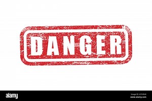 Danger sign symbol. Warning icon logo. Vector illustration image. Isolated on white background Stock Vector Image & Art - Alamy