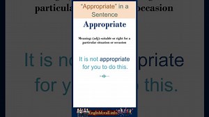 Appropriate meaning Appropriate in a Sentence Most common words in English shorts