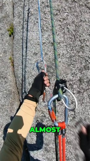 Leonardo Iezzi | Rappelling further than my rope allowed! Problem solving on the fly. Almost didn't reach. #fail #climbing #RockClimbing #ClimbingFails... | Instagram