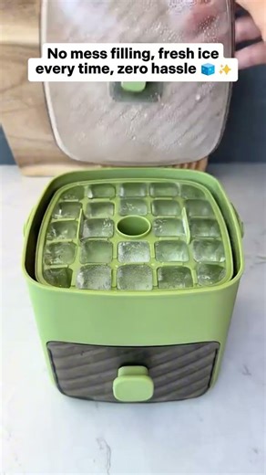 🧊❄️Ice Cube Tray with Lid and Bin – Make Ice-Making Simple