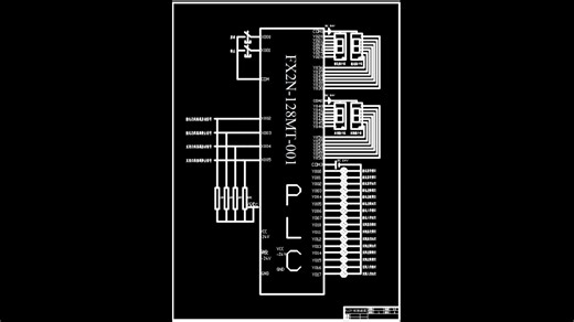 十字路口交通信号灯PLC（三菱 FX2N-128MT-001）控制系统设计