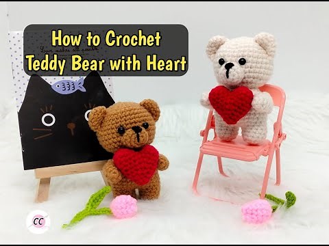 Amigurumi | How to Crochet Teddy Bear with Heart