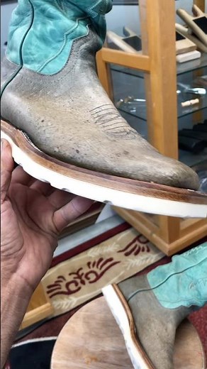 Anderson Bean Boots Resole Upgraded #rayscott #andersonbean #andersonbeanboots #cowboyboots #plowboy