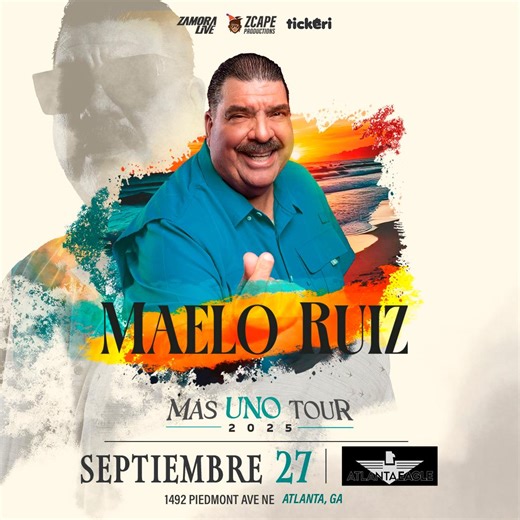 Maelo Ruiz en concierto en Atlanta in Doraville - Tickets 2025-09-27 | Atlanta Eagles Arena