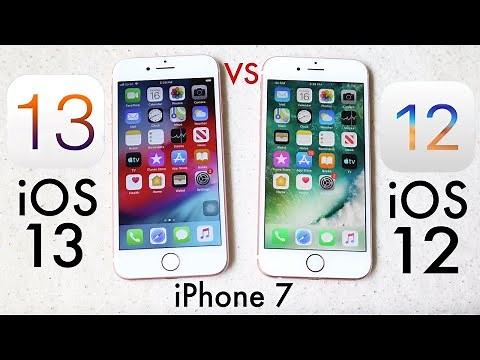 iPHONE 7: iOS 13 Vs iOS 12! (Comparison) (Review)