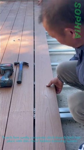 Satisfying Deck Board Installation | Hidden Fastener Hack