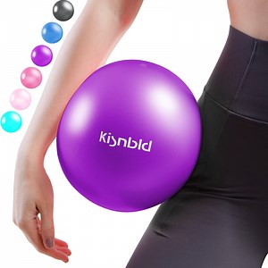 kisnbld Pilates Ball, 9-inch Anti-Burst Small Exercise Ball, Mini Yoga Ball for Physical Therapy, Stretching & Core Strength for Home Gym & Office
